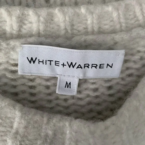 White+Warren Cashmere & Silk Cropped Sweater - Picture 3 of 4
